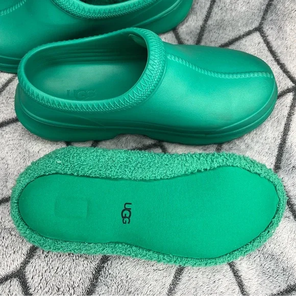 UGG TASMAN X Women Rain Shoes Emerald Green Teal Waterproof Clog Slippers - Picture 11 of 12